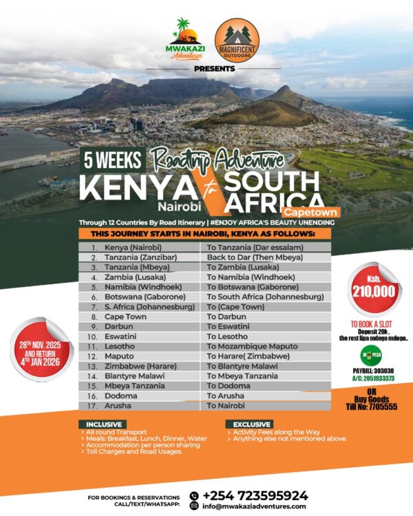 Road Trip Adventures - Kenya to South Africa